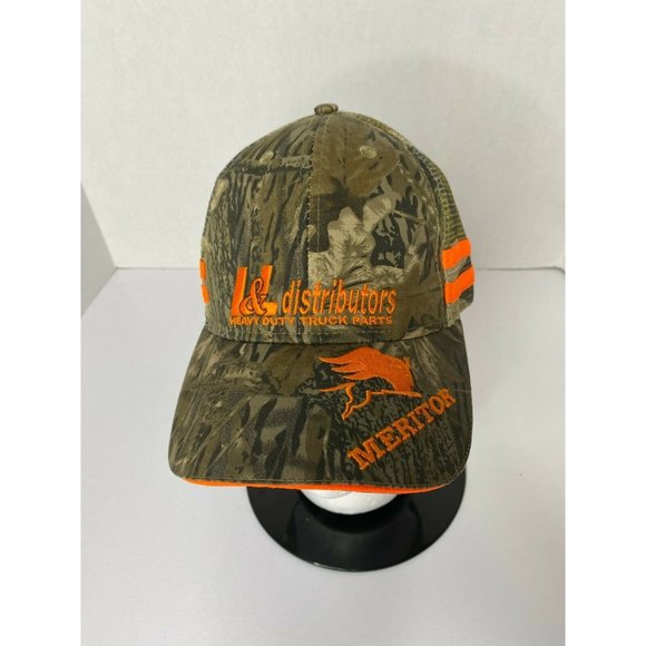 Capstoyou.com Other - L&L Distributors Heavy Duty Truck Parts Trucker Hat w 2 stripes Camo Meritor